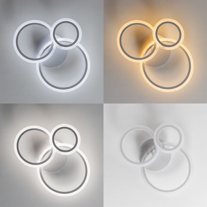 Brilagi - LED Stmievateľný prisadený luster ORBITS LED/40W/230V 3000-6500K biela + diaľkové ovládanie