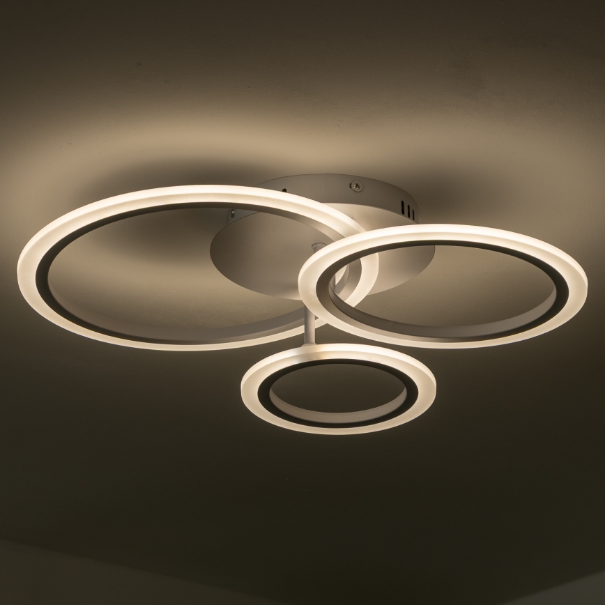 Brilagi - LED Stmievateľný prisadený luster ORBITS LED/40W/230V 3000-6500K biela + diaľkové ovládanie