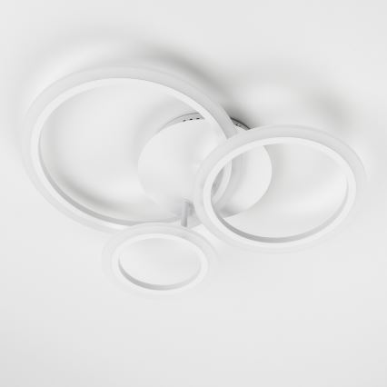 Brilagi - LED Stmievateľný prisadený luster ORBITS LED/40W/230V 3000-6500K biela + diaľkové ovládanie