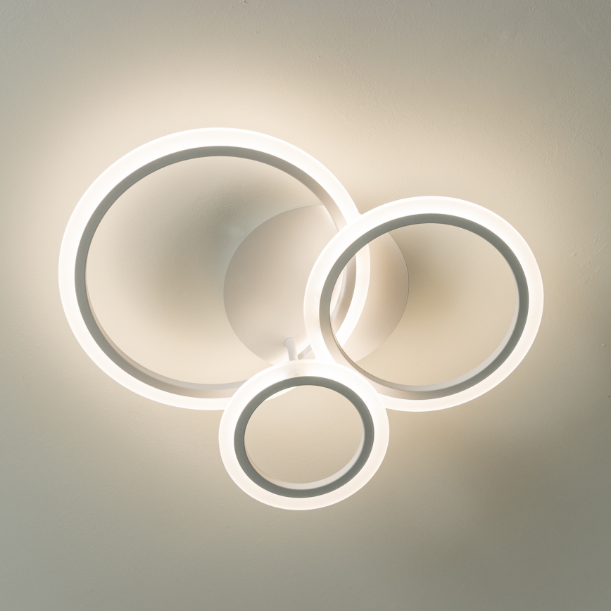 Brilagi - LED Stmievateľný prisadený luster ORBITS LED/40W/230V 3000-6500K biela + diaľkové ovládanie