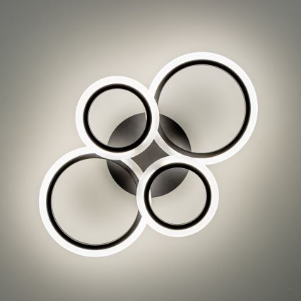 Brilagi - LED Stmievateľný prisadený luster ORBITS LED/50W/230V 3000-6500K antracit + diaľkové ovládanie
