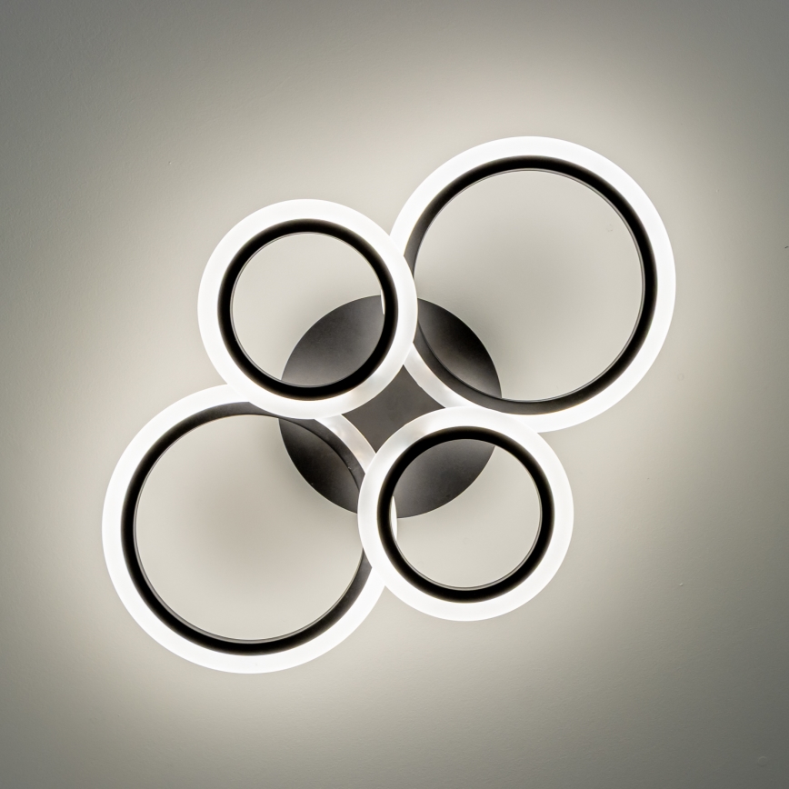 Brilagi - LED Stmievateľný prisadený luster ORBITS LED/50W/230V 3000-6500K antracit + diaľkové ovládanie