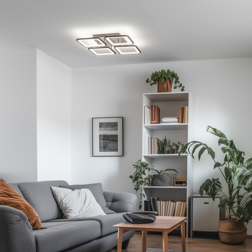 Brilagi - LED Stmievateľný prisadený luster SQUARED LED/85W/230V 3000-6500K + diaľkové ovládanie