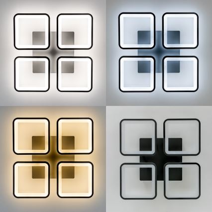 Brilagi - LED Stmievateľný prisadený luster SQUARED LED/85W/230V 3000-6500K + diaľkové ovládanie