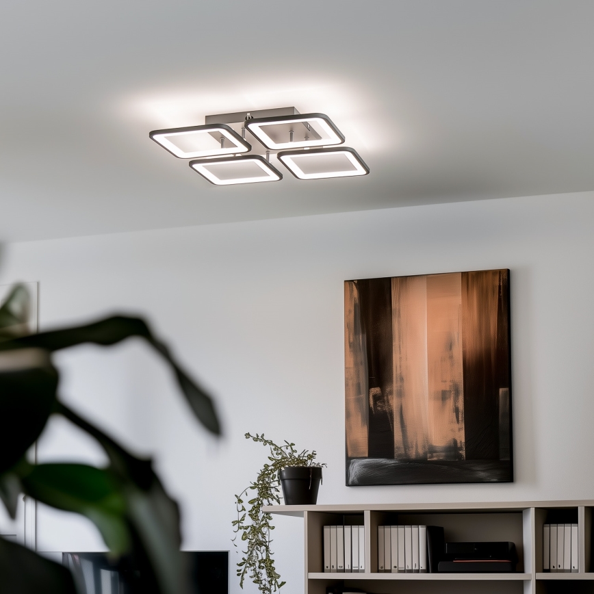 Brilagi - LED Stmievateľný prisadený luster SQUARED LED/85W/230V 3000-6500K + diaľkové ovládanie