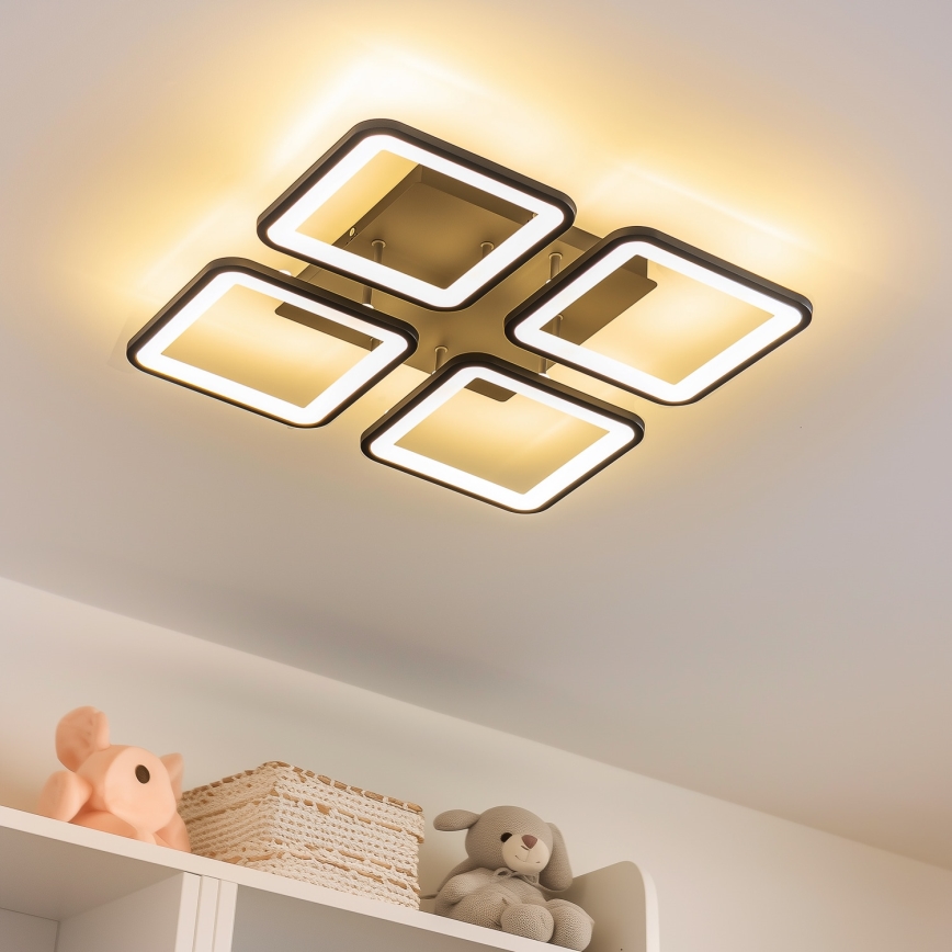 Brilagi - LED Stmievateľný prisadený luster SQUARED LED/85W/230V 3000-6500K + diaľkové ovládanie