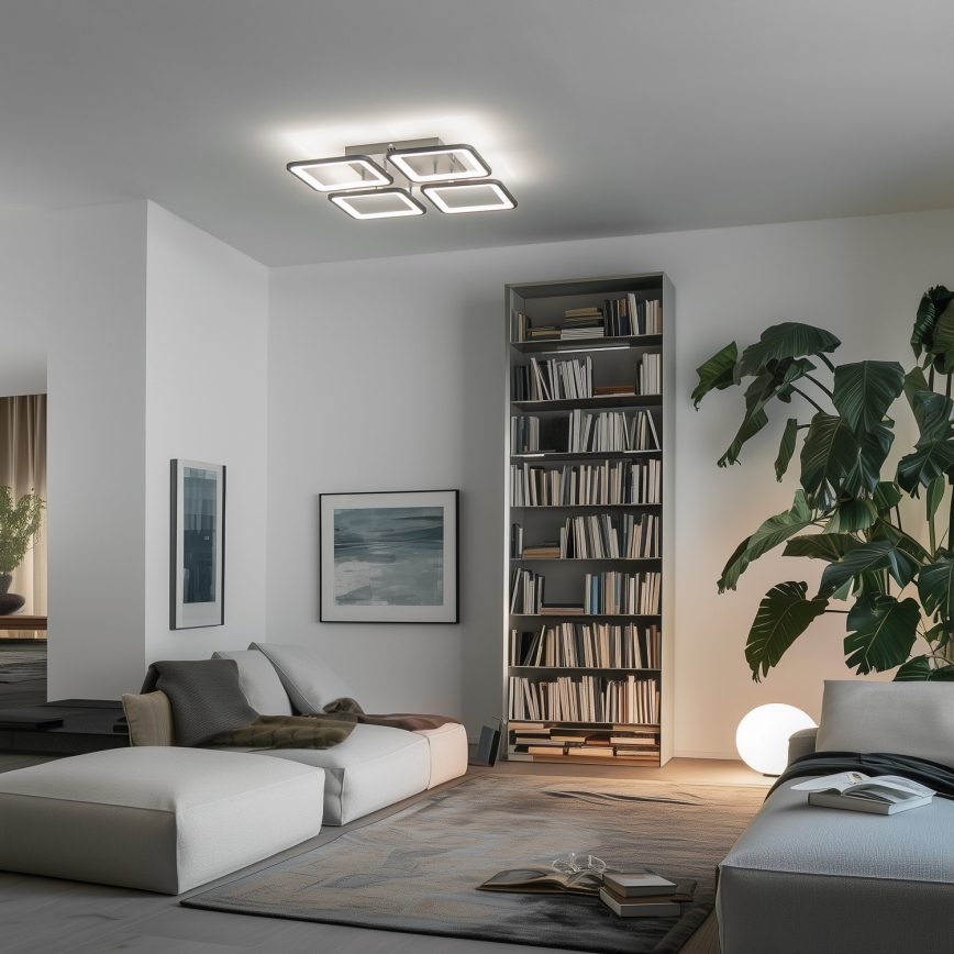 Brilagi - LED Stmievateľný prisadený luster SQUARED LED/85W/230V 3000-6500K + diaľkové ovládanie