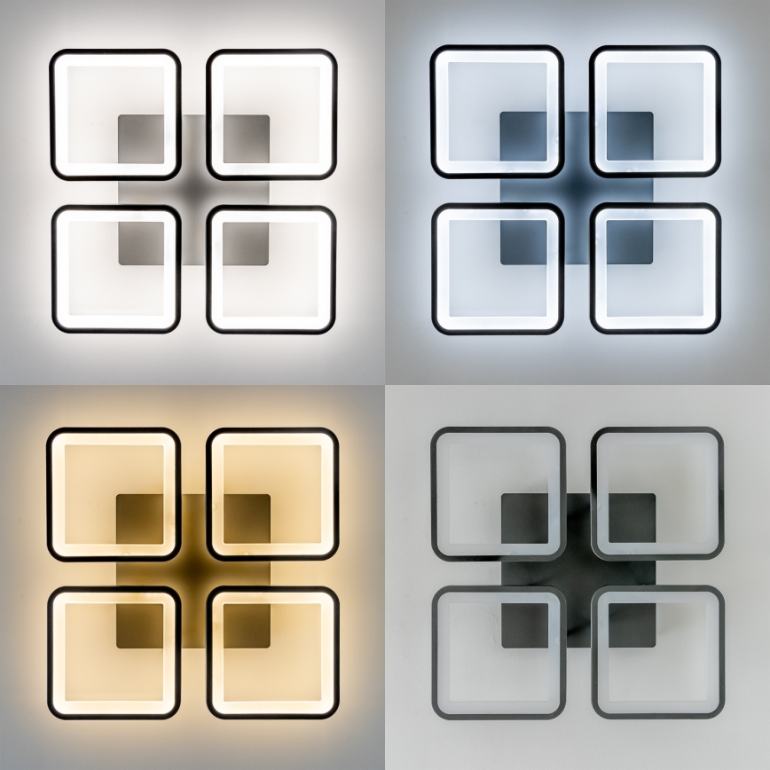 Brilagi - LED Stmievateľný prisadený luster SQUARED LED/85W/230V 3000-6500K + diaľkové ovládanie