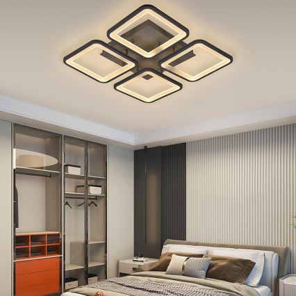 Brilagi - LED Stmievateľný prisadený luster SQUARED LED/85W/230V 3000-6500K + diaľkové ovládanie