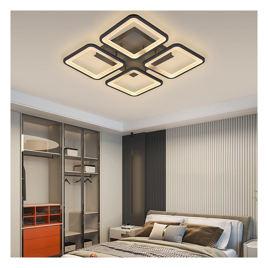 Brilagi - LED Stmievateľný prisadený luster SQUARED LED/85W/230V 3000-6500K + diaľkové ovládanie