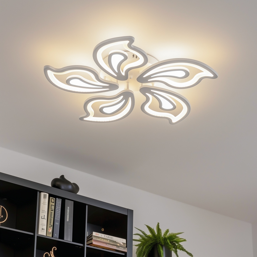 Brilagi - LED Stmievateľný prisadený luster TWIST LED/125W/230V 3000-6500K + diaľkové ovládanie