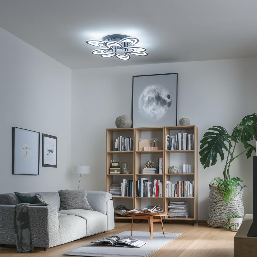 Brilagi - LED Stmievateľný prisadený luster TWIST LED/125W/230V 3000-6500K + diaľkové ovládanie