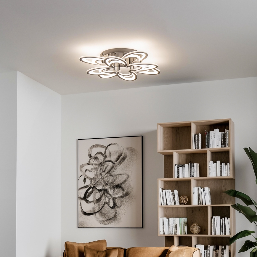 Brilagi - LED Stmievateľný prisadený luster TWIST LED/125W/230V 3000-6500K + diaľkové ovládanie