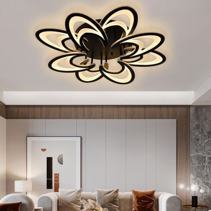 Brilagi - LED Stmievateľný prisadený luster TWIST LED/125W/230V 3000-6500K + diaľkové ovládanie