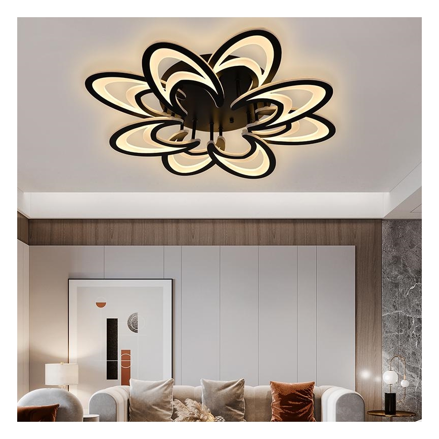 Brilagi - LED Stmievateľný prisadený luster TWIST LED/125W/230V 3000-6500K + diaľkové ovládanie