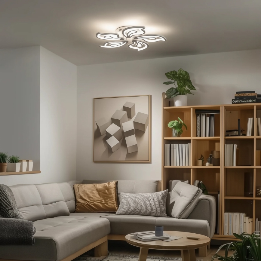 Brilagi - LED Stmievateľný prisadený luster TWIST LED/125W/230V 3000-6500K + diaľkové ovládanie