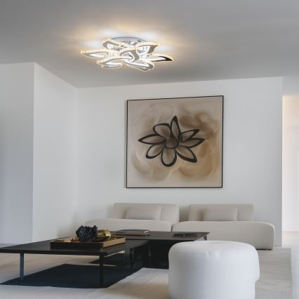 Brilagi - LED Stmievateľný prisadený luster TWIST LED/180W/230V 3000-6500K + diaľkové ovládanie