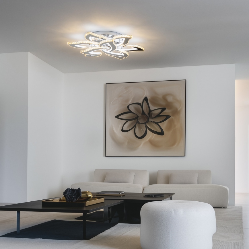 Brilagi - LED Stmievateľný prisadený luster TWIST LED/180W/230V 3000-6500K + diaľkové ovládanie