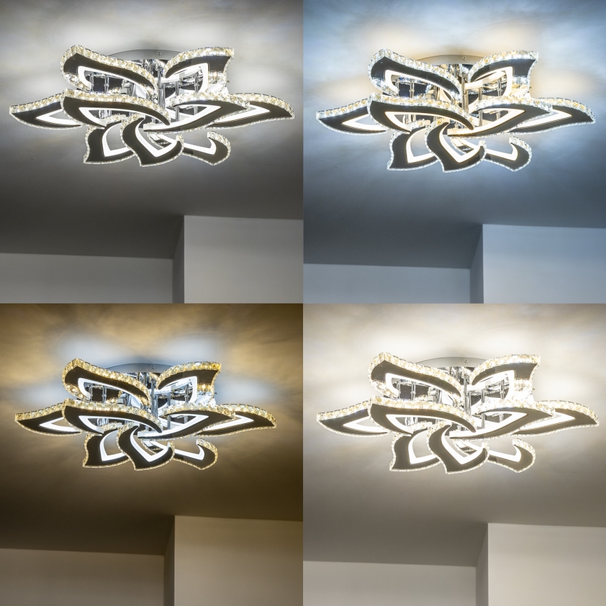 Brilagi - LED Stmievateľný prisadený luster TWIST LED/180W/230V 3000-6500K + diaľkové ovládanie