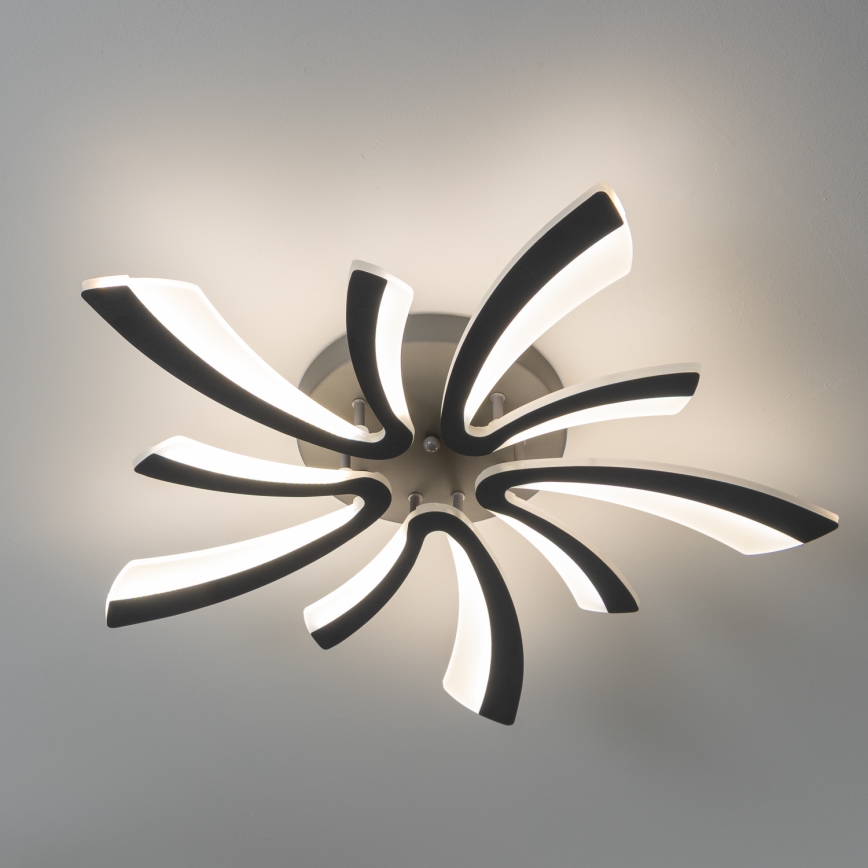 Brilagi - LED Stmievateľný prisadený luster TWIST LED/55W/230V 3000-6500K antracit + diaľkové ovládanie
