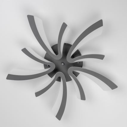 Brilagi - LED Stmievateľný prisadený luster TWIST LED/55W/230V 3000-6500K antracit + diaľkové ovládanie