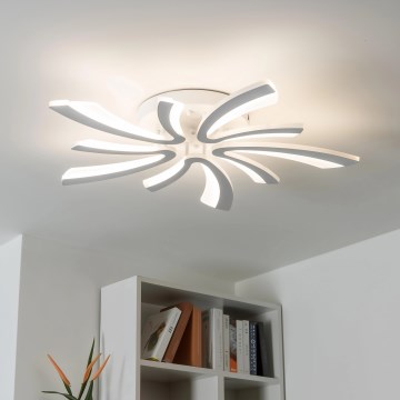 Brilagi - LED Stmievateľný prisadený luster TWIST LED/55W/230V 3000-6500K biela + diaľkové ovládanie