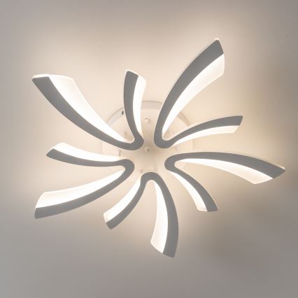 Brilagi - LED Stmievateľný prisadený luster TWIST LED/55W/230V 3000-6500K biela + diaľkové ovládanie