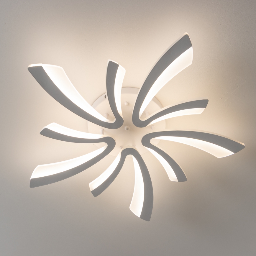 Brilagi - LED Stmievateľný prisadený luster TWIST LED/55W/230V 3000-6500K biela + diaľkové ovládanie