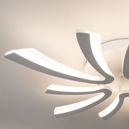 Brilagi - LED Stmievateľný prisadený luster TWIST LED/55W/230V 3000-6500K biela + diaľkové ovládanie