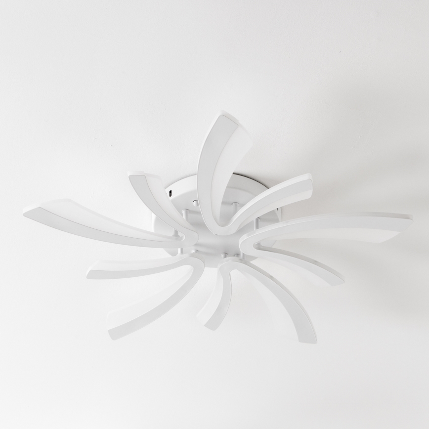 Brilagi - LED Stmievateľný prisadený luster TWIST LED/55W/230V 3000-6500K biela + diaľkové ovládanie