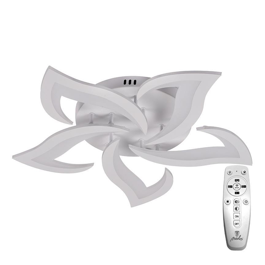Brilagi - LED Stmievateľný prisadený luster TWIST LED/55W/230V 3000-6500K biela + diaľkové ovládanie