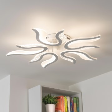Brilagi - LED Stmievateľný prisadený luster TWIST LED/65W/230V 3000-6500K biela + diaľkové ovládanie