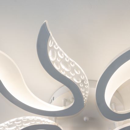 Brilagi - LED Stmievateľný prisadený luster TWIST LED/65W/230V 3000-6500K biela + diaľkové ovládanie