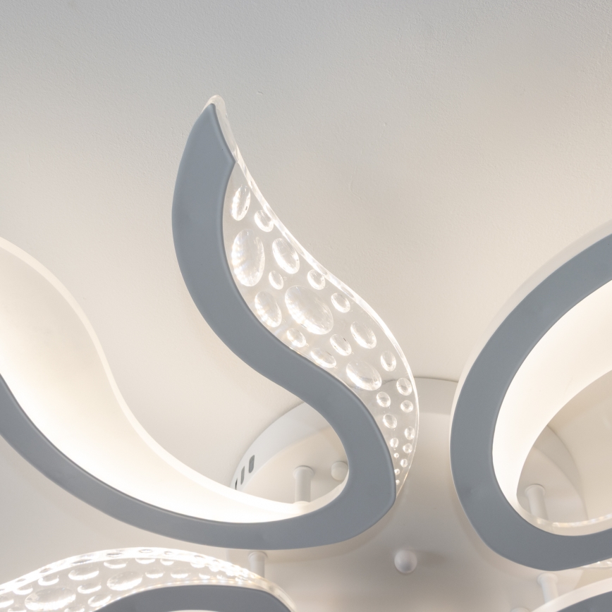 Brilagi - LED Stmievateľný prisadený luster TWIST LED/65W/230V 3000-6500K biela + diaľkové ovládanie