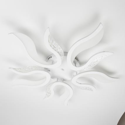 Brilagi - LED Stmievateľný prisadený luster TWIST LED/65W/230V 3000-6500K biela + diaľkové ovládanie