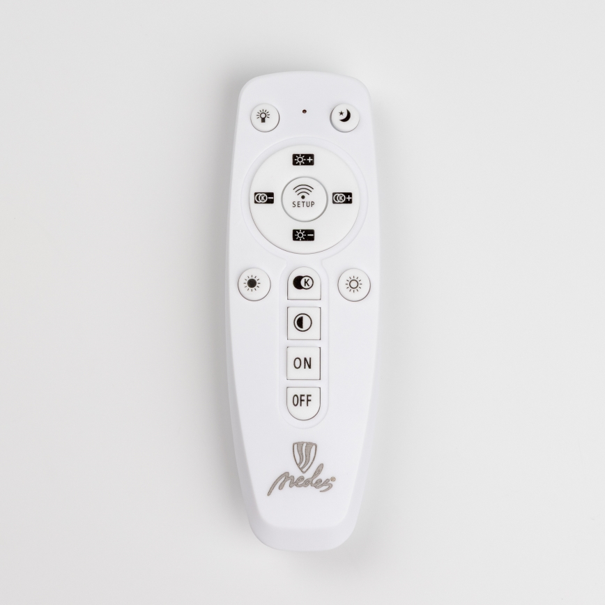 Brilagi - LED Stmievateľný prisadený luster TWIST LED/65W/230V 3000-6500K biela + diaľkové ovládanie