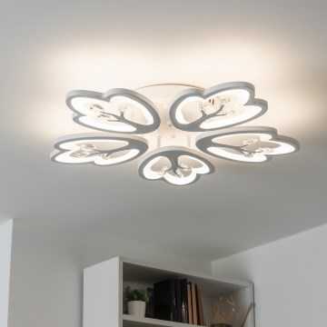 Brilagi - LED Stmievateľný prisadený luster TWIST LED/80W/230V 3000-6500K biela + diaľkové ovládanie