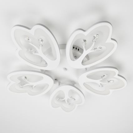 Brilagi - LED Stmievateľný prisadený luster TWIST LED/80W/230V 3000-6500K biela + diaľkové ovládanie