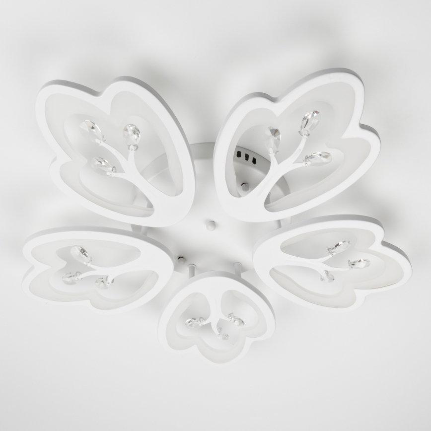 Brilagi - LED Stmievateľný prisadený luster TWIST LED/80W/230V 3000-6500K biela + diaľkové ovládanie