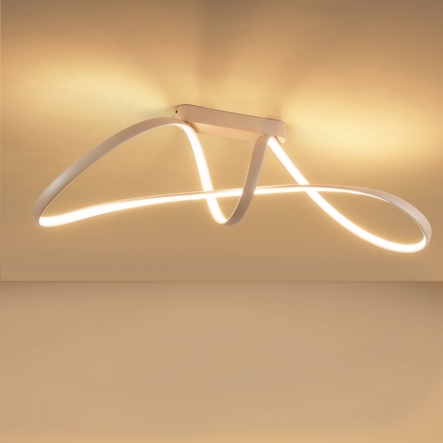 Brilagi - LED stmievateľné prisadené stropné svietidlo TWISTER LED/60W/230V 3000-6000K béžové + diaľkové ovládanie