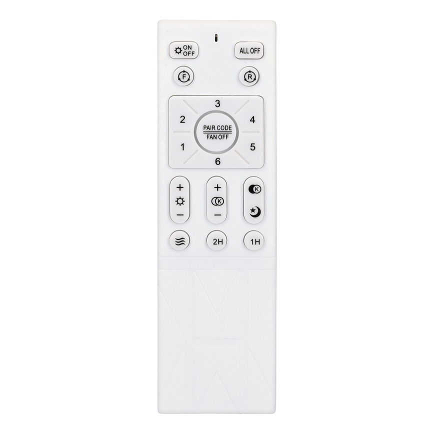Brilagi - LED Stmievateľný stropný ventilátor LED/30W/230V 3000-6500K biela/hnedá + diaľkové ovládanie