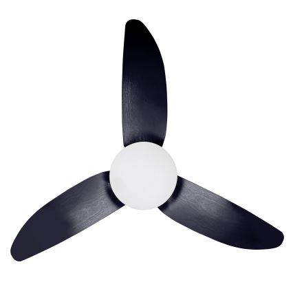 Brilagi - LED Stmievateľný stropný ventilátor LED/30W/230V 3000-6500K čierna + diaľkové ovládanie