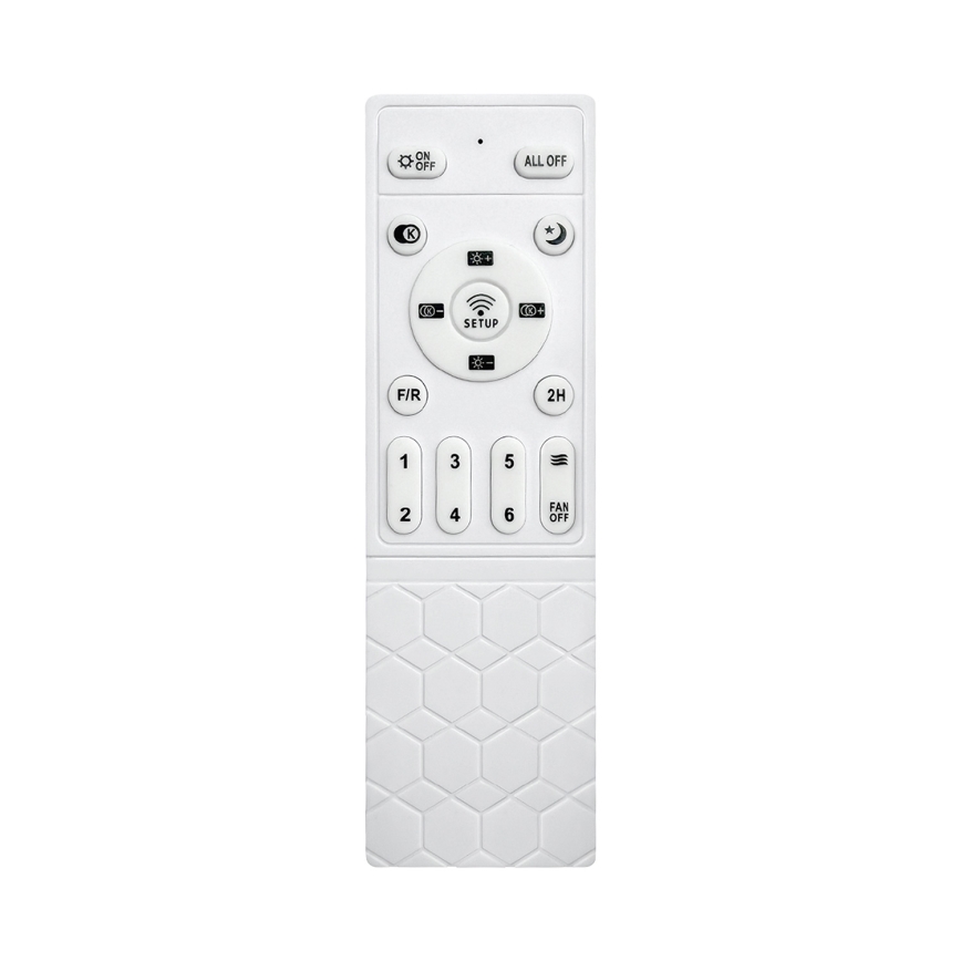 Brilagi - LED stmievateľný stropný ventilátor LED/34W/230V 3000-6500K priemer 132 cm čierna/hnedá + diaľkové ovládanie