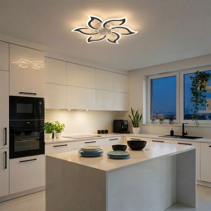 Brilagi - LED stmievateľný stropný ventilátor LED/34W/230V pr. 83 cm čierna + diaľkové ovládanie