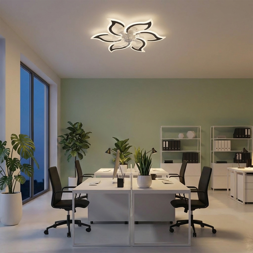 Brilagi - LED stmievateľný stropný ventilátor LED/34W/230V pr. 83 cm čierna + diaľkové ovládanie