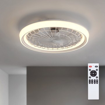 Brilagi - LED stmievateľný stropný ventilátor LED/40W/230V 3000-6500K priemer 48 cm biela + diaľkové ovládanie