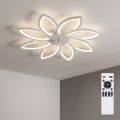 Brilagi - LED stmievateľný stropný ventilátor LED/43W/230V 3000-6500K priemer 90 cm biela + diaľkové ovládanie