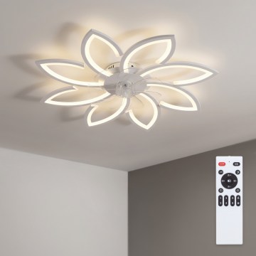 Brilagi - LED stmievateľný stropný ventilátor LED/43W/230V 3000-6500K priemer 90 cm biela + diaľkové ovládanie