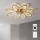 Brilagi - LED stmievateľný stropný ventilátor LED/43W/230V 3000-6500K priemer 90 cm zlatá + diaľkové ovládanie