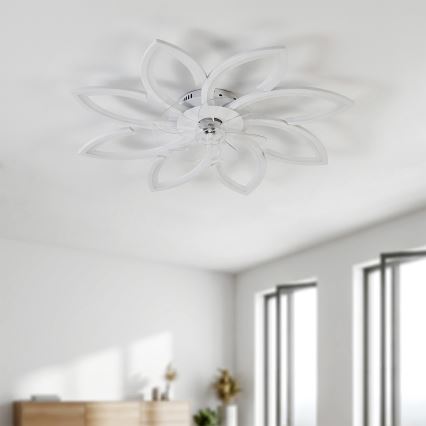 Brilagi - LED stmievateľný stropný ventilátor LED/43W/230V 3000-6500K priemer 90 cm biela + diaľkové ovládanie